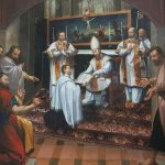 São Caetano de joelhos diante do Beato João Marinoni – Catedral de São Gatien, Tours (França) – Foto: Francisco Lecaros