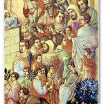 Entrada de Jesus em Jerusalém, por Duccio de Buoninsegna – Catedral de Siena (Itália) – Foto: Reprodução