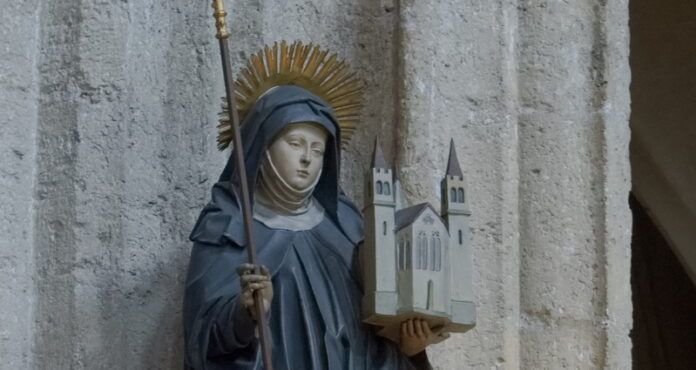 Santa Erentrudis - Igreja da Abadia de Nonnberg (Salzburgo) - Ewald Ehtreiber (CC by-sa 4.0)