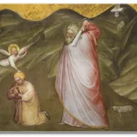 O Patriarca tinha muitos motivos para julgar incoerente o pedido divino de sacrificar o menino, mas ele confiou contra toda esperança, sem manifestar qualquer inconformidade – “O sacrifício de Isaac”, por Giusto de Menabuoi – Batistério de São João Batista, Pádua (Itália) – Foto: Francisco Lecaros