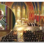 Nossa Senhora aproveitou-Se das circunstâncias de um retiro para conceder a Mons. João a maior graça de sua vida em matéria de experiência mística – Aspecto do retiro na Basílica de Nossa Senhora do Rosário, em julho de 2008; em destaque, Mons. João na mesma ocasião, durante uma das pregações – Fotos: Carlos Augusto Leal e Sérgio Miyazaki