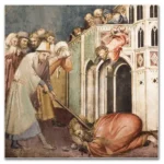 O martírio tão heroicamente enfrentado selou na alma de Tiago a fisionomia de Cristo sofredor, completando nele o que lhe faltava para seguir os passos do Cordeiro Imolado – “Martírio de São Tiago Menor” (editado) – Igreja de São Domingos, Arezzo (Itália) – Foto: Francisco Lecaros