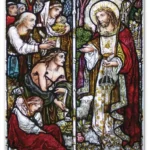 Nosso Senhor passou pela vida fazendo o bem, e nos ensinou aquilo de que Ele mesmo dava o exemplo: Deus é a bondade, a compaixão, a solicitude até a morte na Cruz por nós – Vitral da Igreja de São João Batista, Cardiff (Reino Unido) – Foto: Wolfgang Sauber (CC by-sa 3.0)