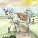Impuntatosi, Paquito non si muoveva né avanti, né indietro… – Illustrazione: Esther Pinales de León