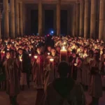 282-AM-019_Easter Triduum With the Heralds_Guatemala_Easter Vigil – Church of Jesus Christ the King of the Universe (in construction)_Guatemala City_Photo-Roberto Salas