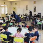Meal with the children at the Santa Clara Christian Association nursery – Photo: Jesus the Good Shepherd Parish