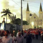 283-AM-047_Commemorations Honouring the Virgin of Fatima – Worldwide_Brazil_Church of the Holy Saviour_Lauro de Freitas_Photo-Eduardo de Barros