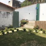 Fotos do quintal da residência de Da. Elma, antes e depois da reforma – Foto: Reprodução
