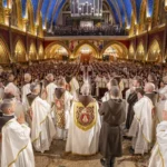 Además de la solemne celebración eucarística en la basílica de Nuestra Señora del Rosario, de Caieiras, tuvieron lugar diversa misas por el eterno descanso de Mons. João Scognamiglio Clá Dias, fundador de los Heraldos del Evangelio