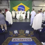 Brasil, Río de Janeiro – Brasil – Buque de guerra «Atlântico» – Río de Janeiro – Foto: Lucio Alves